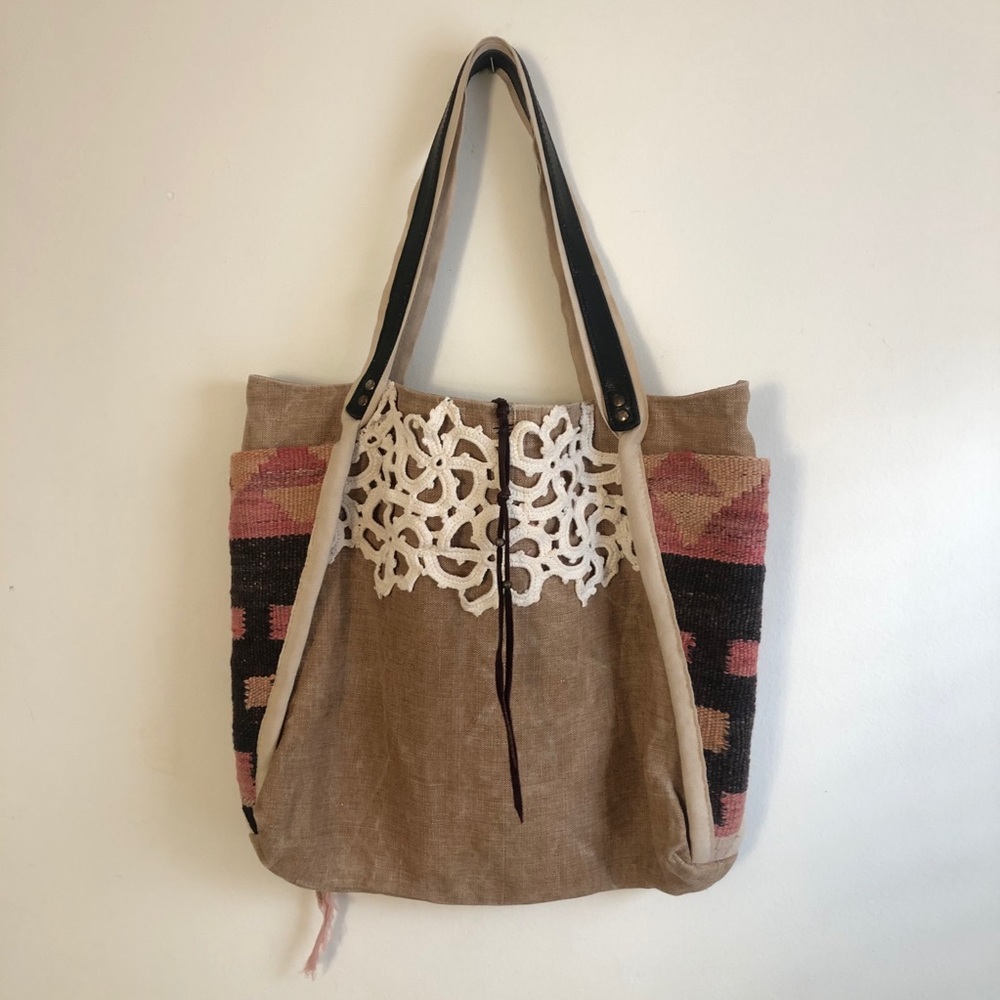 J Augur Design Vintage Tote Bag Handmade Authentic